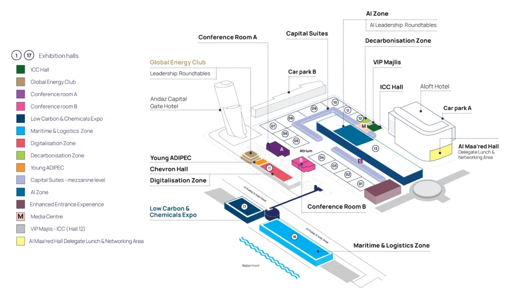 ADIPEC 2025 Floor Plan