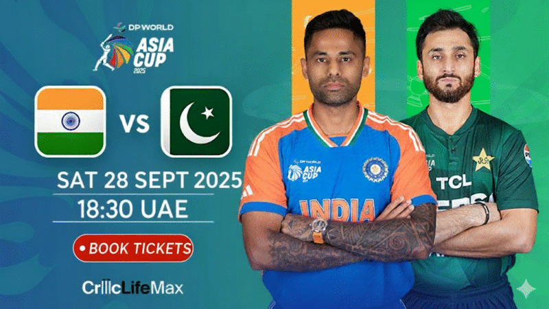 Tickets to India vs Pakistan Asia Cup 2025 Final