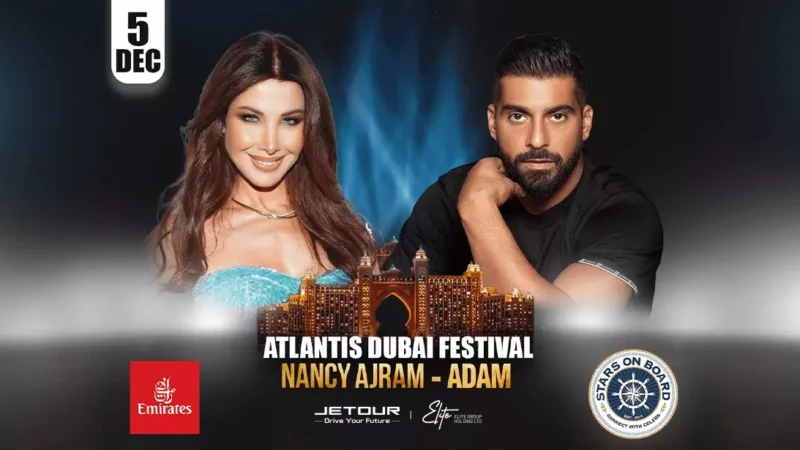 Nancy Ajram & Adam live at Atlantis Dubai Festival