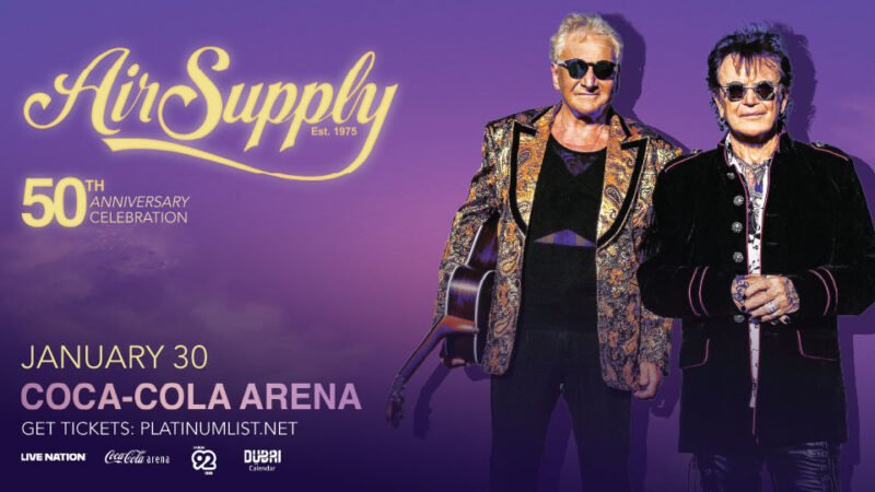 Buy Air Supply tickets, 30 January 2026, Coca-Cola Arena, at official Platinumlist.