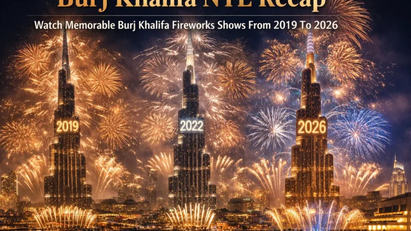 Relive iconic Burj Khalifa New Year’s Eve fireworks from 2019 to 2026