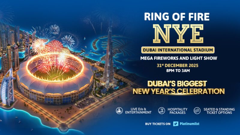 Ring of Fire NYE 2026 at Dubai International Stadium